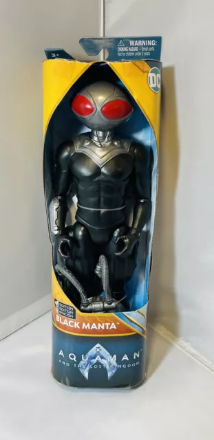 BLACK MANTA 1ST EDITION 12" DC Figure Aquaman & The Lost Kingdom Spinmaster NEW