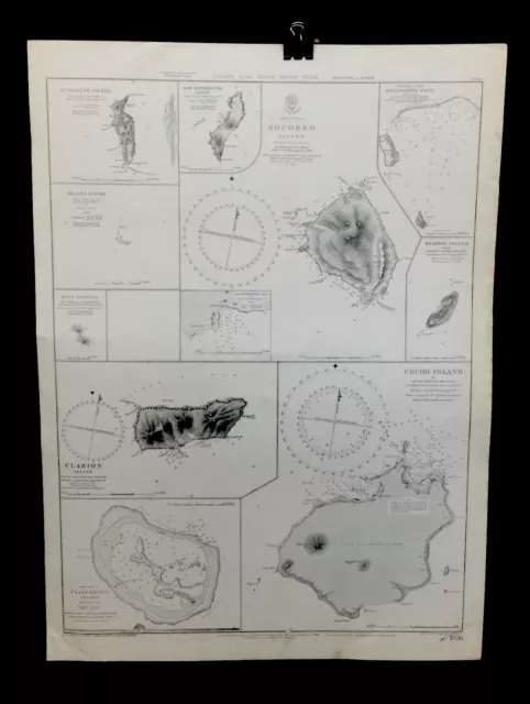 VINTAGE ADMIRALTY  CHART. No. 1936. NORTH PACIFIC ISLANDS. 1899 Edition.