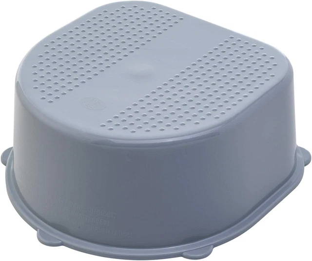 Sgabello per Bambini, Pedana E Piedini Antiscivolo, Bella Bambina, Stone Grey (G