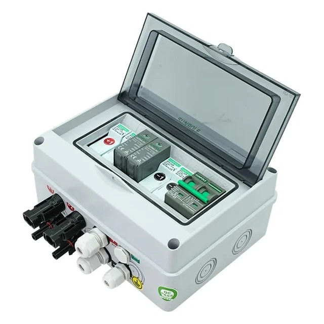 Scatola combinatore fotovoltaico impermeabile 2 in 1 per corde DC tetto residenziale LQX-C