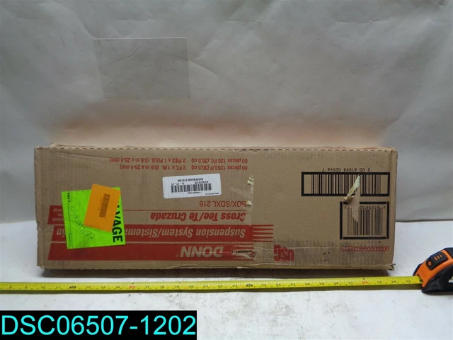 QTY=1 BOX OF 29: Partial Box Donn Suspension System 2 x 1 Fire Rated Cross Tees