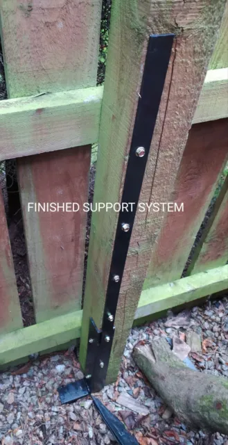 GARDEN FENCE Repair System Fence post Spike -Knock in and Screw Down Fence Posts
