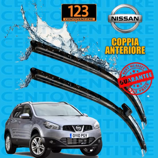 SPAZZOLE FLAT TERGICRISTALLO Anteriori Nissan Qashqai Coppia EUR 19,90 -  PicClick IT