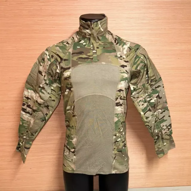 USGI Multicam OCP Camo 1/4 Zip Flame Resistant Army Combat Shirt ACS Sz X-Small