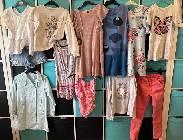 Pacchetto vestiti per ragazze - Disney, itty, Next, Mayoral, M&S, River Island 9-10 16!