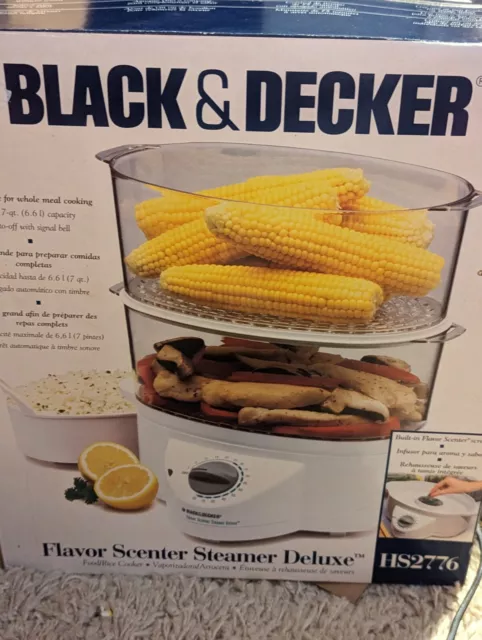 Black & Decker HS2776 Double-Decker Flavor Scenter Food Rice Steamer Deluxe