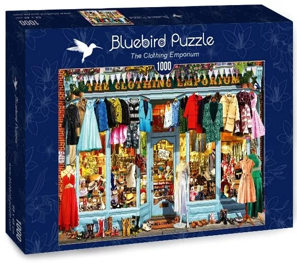 Puzzle Retro Tiendas Antiguas 1000 Piezas Bluebird 70338 El Emporio De La Ropa