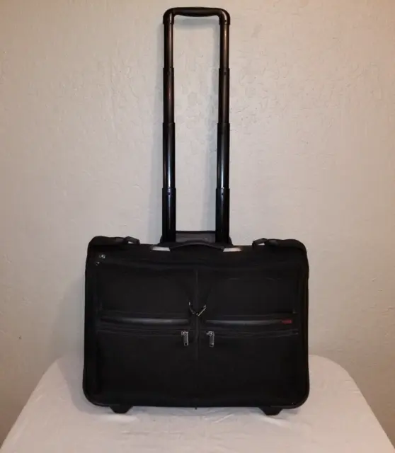 Tumi Alpha 2 Wheel  Black Carry-On Rolling Hanging Garment Bag 22033D4
