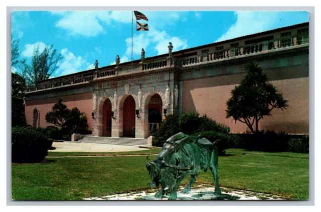 SARASOTA, FL FLORIDA Ringling Museum of Art Bronze Lygia Bull Postcard ...
