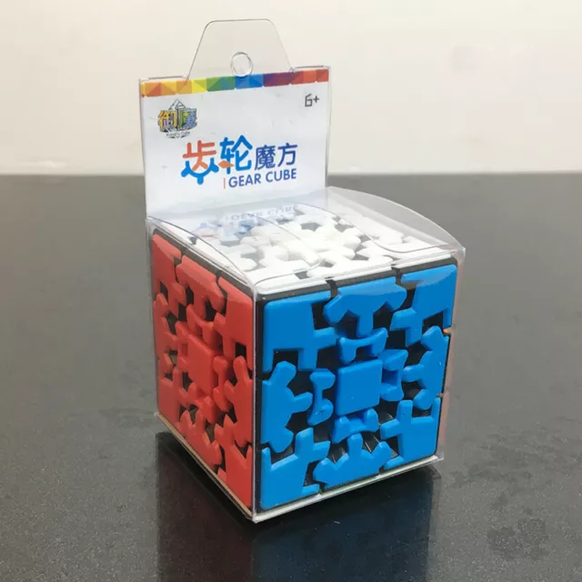 3x3 Gear Cube Originale Senza Adesivi Meccanismo Liscio e Ingranaggio Perfetto Puzzl.YH SC