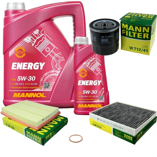 Kit De Inspección MANN-FILTER MANNOL 6L 5W-30 Longlife - Para Mazda CX-5 2.2 D, Cambio De Aceite Completo