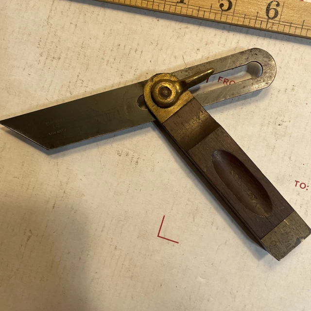 Stanley Sweetheart No. 25 Six 6” Inch Sliding T Bevel w/ Rosewood & Brass