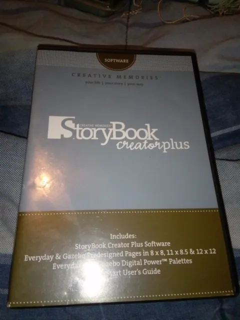 Creative Memories Storybook Creator Plus Software Juego de 2 DVD con instrucciones