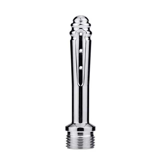 ANAL Enema Limpieza Ducha Acero Inoxidable Colónica Ducha Boquilla Lavado Vaginal 13