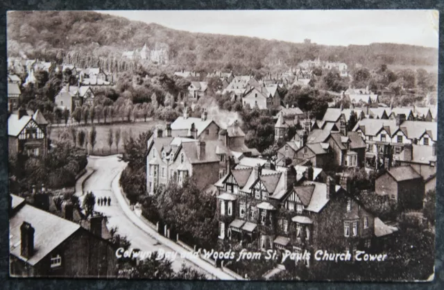 1917 Colwyn Bay and Woods from St Pauls Church Tower Postcard Conwy North Wales