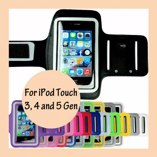 Sports Gym Running Armband Pouch Arm Band Case for Apple iPod Touch 3 4 5 th Gen