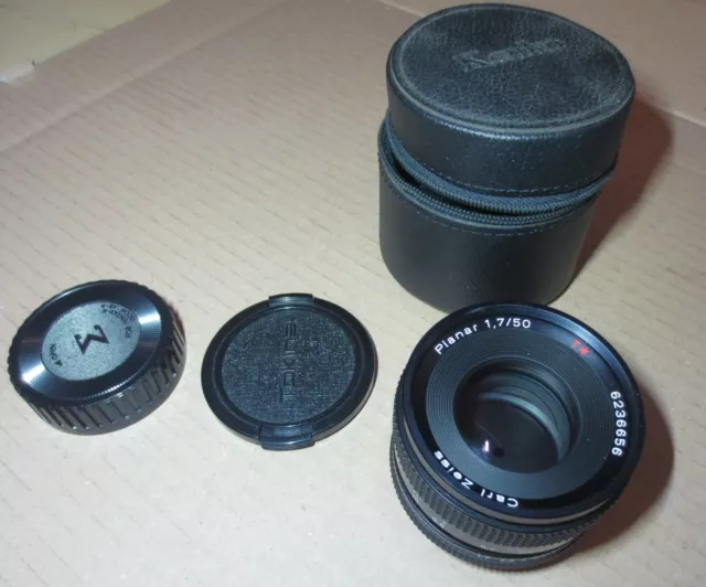 Carl Zeiss Planar 1,7 / 50 mm T*  Objektiv Lens Contax Yashica Mount
