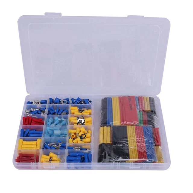 558pcs Heat Shrink Tube Sleeving Kit Set Car Wire Electrical Terminals Crimp CP2