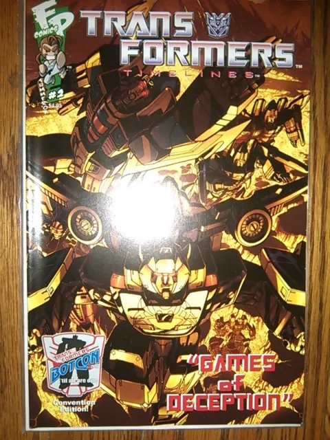 Botcon 07 Exclusive Transformers Timelines Games of Deception Comic NM Fun Press