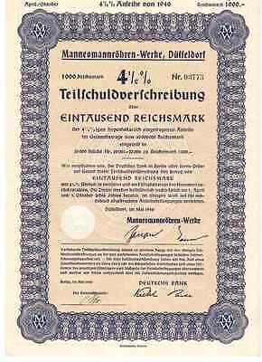 Rechnung 1913 DÜSSELDORF Mannesmann-Röhren-Werke 