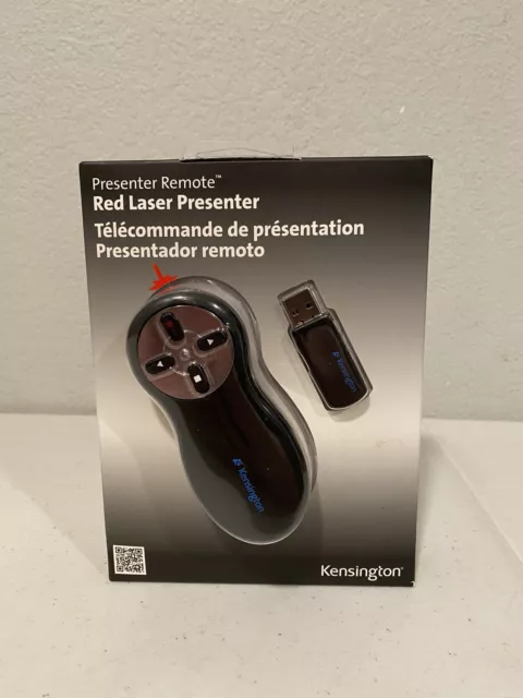 Kensington Wireless Control Presenter Red Laser Pointer Remote USB New Sealed