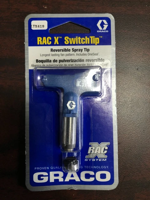 New Graco RAC X SwitchTip Reversible Spray Tip Part# LTX419