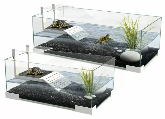 Ciano Tartariums 40 60 80 Turtle Tank Terrarium Aquarium Ramp Terrapin Stand