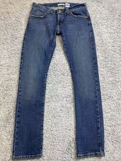 Levis Women 504 Slouchy Skinny Blue Denim Mid Rise Med Wash 11M.