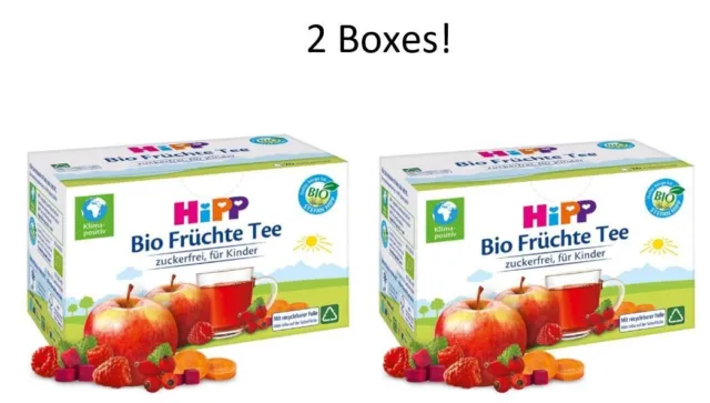 HiPP Baby FRUIT Tea: 2 BOXES of 20 teabags ORGANIC &Sugar Free! Tracked Delivery