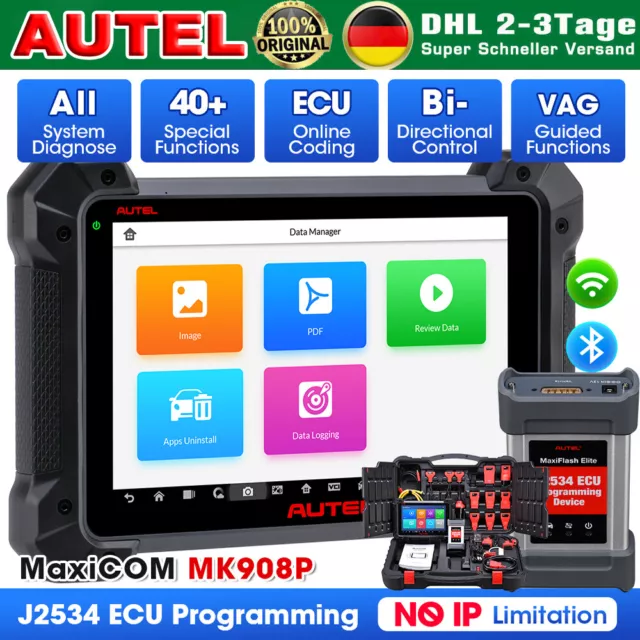 2022 Autel MK908P PRO Elite KFZ OBD2 Diagnosegerät Auto Scanner ECU Programming