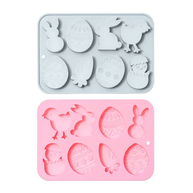 Easter Bunny Egg Chocolate Cookie Biscuit Cake Candy Silicone Baking Mold Mould