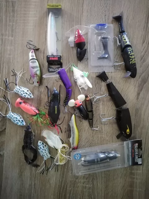 Surface Fishing Lures bulk lot Murray Cod Bass