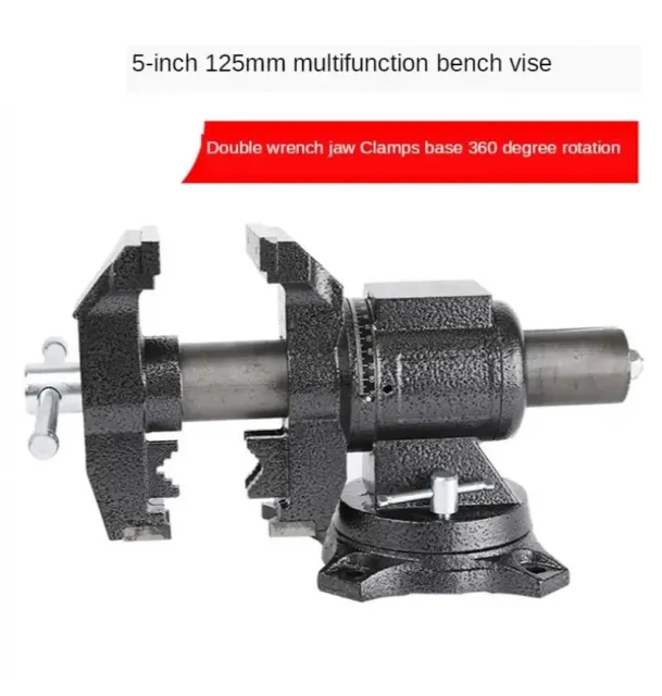 Heavy Duty Precision Bench Vise with Anvil 5 Inch Multifunctional Bench Vise