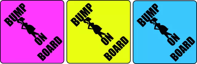 BUMP ON BOARD Car Sign Sticker Baby Child Children Safety Kids Boy Girl