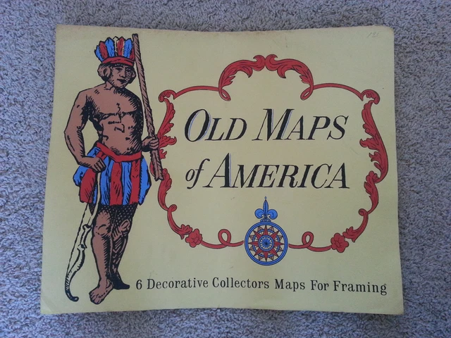 Old Maps of America - 6 Decorative Collectors Maps For Framing Howard Morris