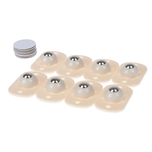 8 pz cassonetto rotante ruote autoadesive per cassetto spazzatura rotante 360° pul*H7