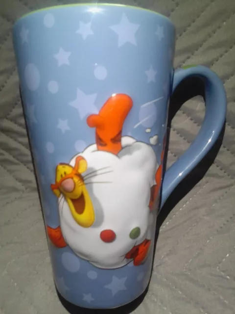 Disney Store Winnie The Pooh Tigger 3D Tall Mug Snowball Pre Loved On Display