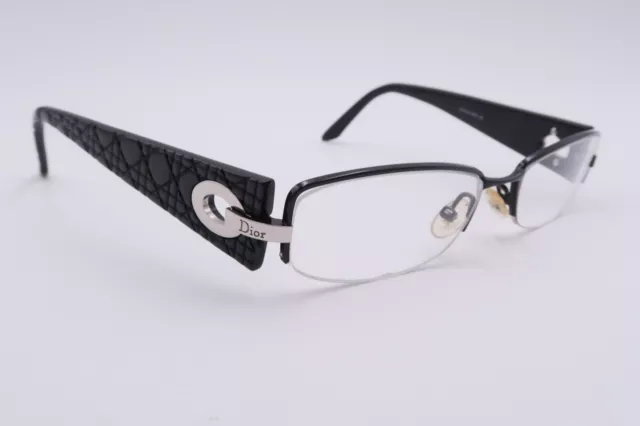 Christian Dior CD3739 Eyeglasses FRAME BKS Black Silver 52[]17-140 Italy D137