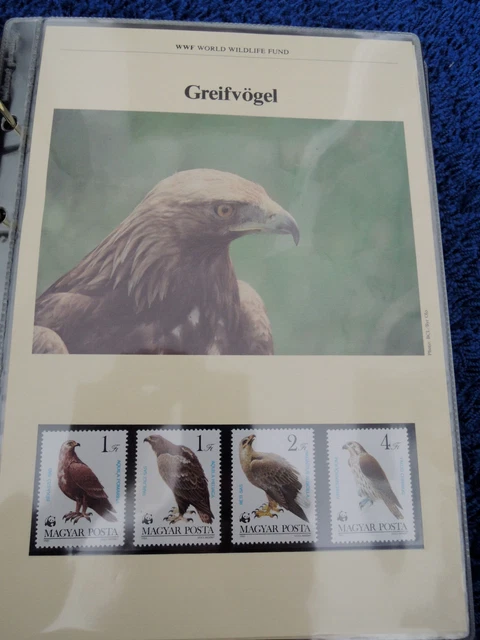 WWF Briefmarken Greifvögel 1 und Ersttagsbriefe