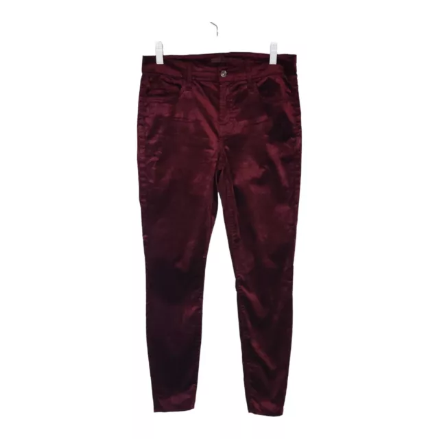 7 All Mankind Women's Burgundy Red Velvet Pants Size Sz 29 Jeans Statement Pants 2