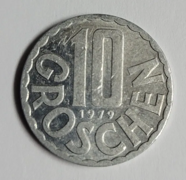 1979 Austria Republik Osterreich 10 Groschen Coin