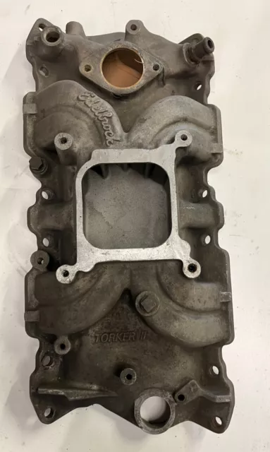 Engine Intake Manifold Edelbrock 5001 small block chevy   Torker II