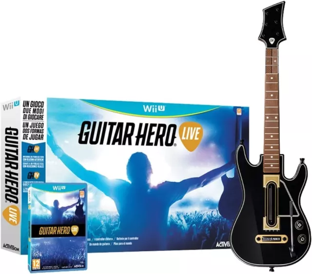 GUITAR HERO LIVE + GUITARE / NINTENDO Wii U / NEUF & SCELLÉ / VERSION FRANCAISE