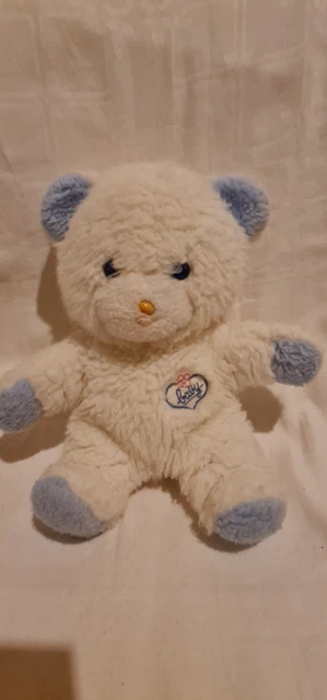 Peluche doudou petit ours ourson beige vintage ancien 22 cm Boulgom