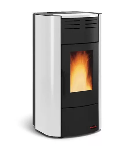 Termostufa termo stufa a pellet NORDICA EXTRAFLAME Raffaella Idro 2.0 bianco