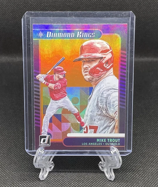 2021 DONRUSS DIAMOND Kings Mike trout feuille orange no. 14 Los Angeles