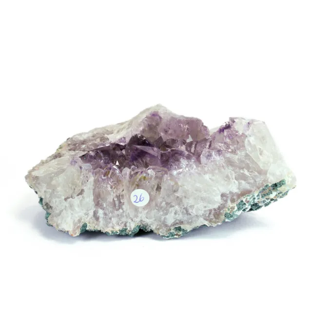 Amethyst Single 341g - Druse Geode Rohstein Natur Stufe Spitze Kristall Edelstei