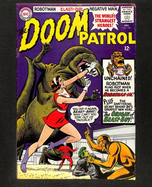 Doom Patrol #100 Origin of Beast Boy! Suicide Squad! DC Comics 1965