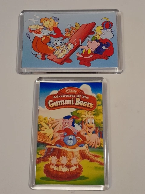WALT DISNEY ADVENTURES Of The Gummi Bears Acrylic Fridge Magnet Set Of ...