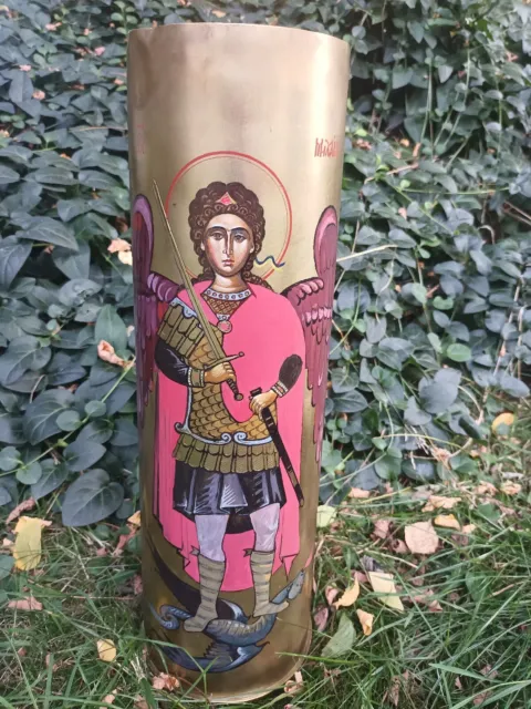 Painted Military Artillery Shells from War. Money goes to aid for Ukraine.